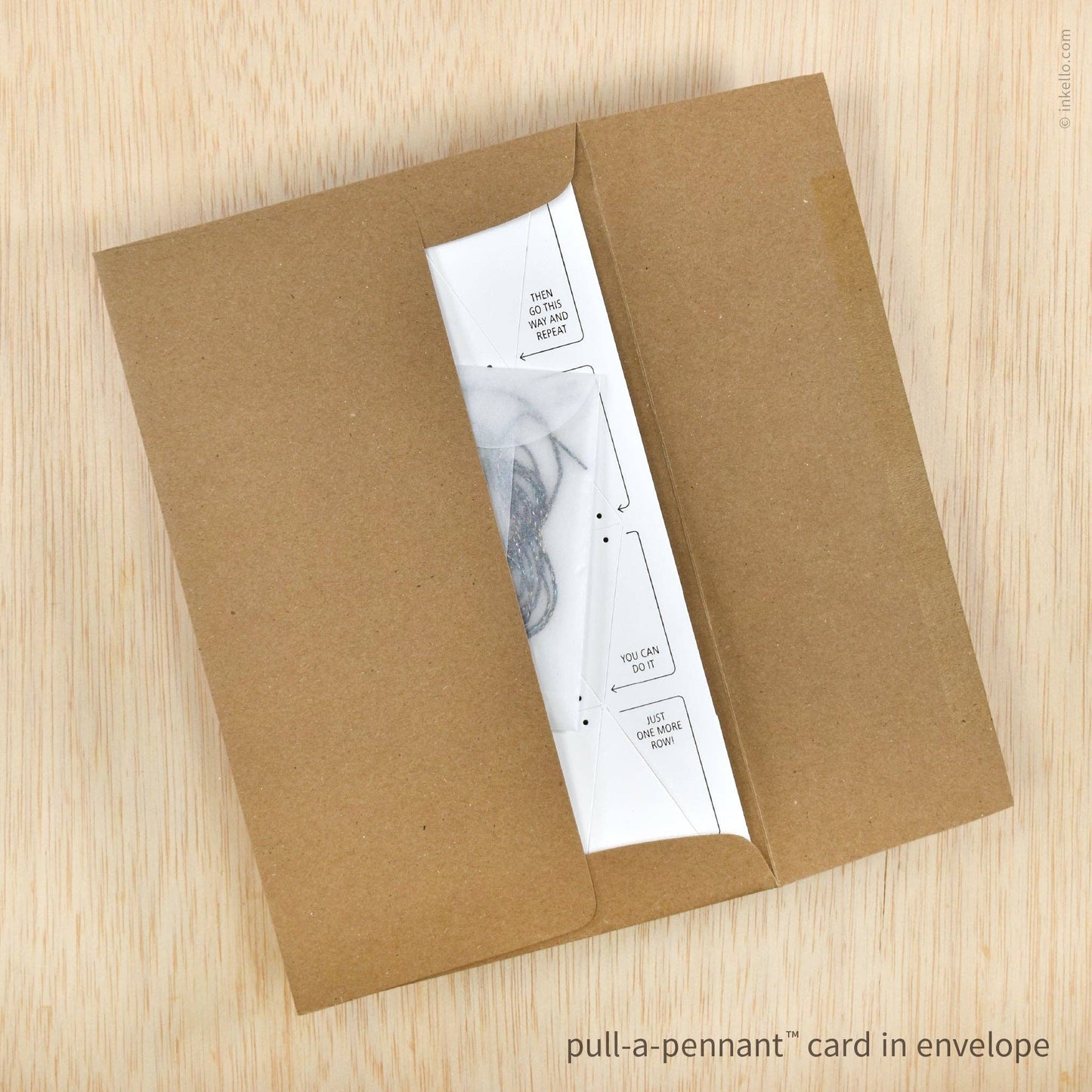 DIY Blank Pull-A-Pennant™ Greeting Card (#524)