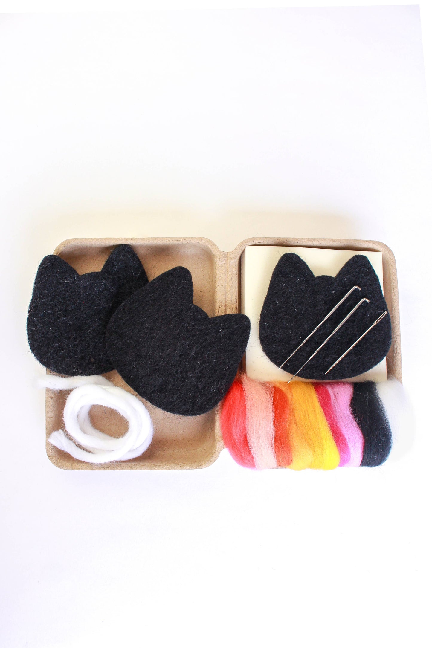 Mini Black Cats Felting Craft Kit