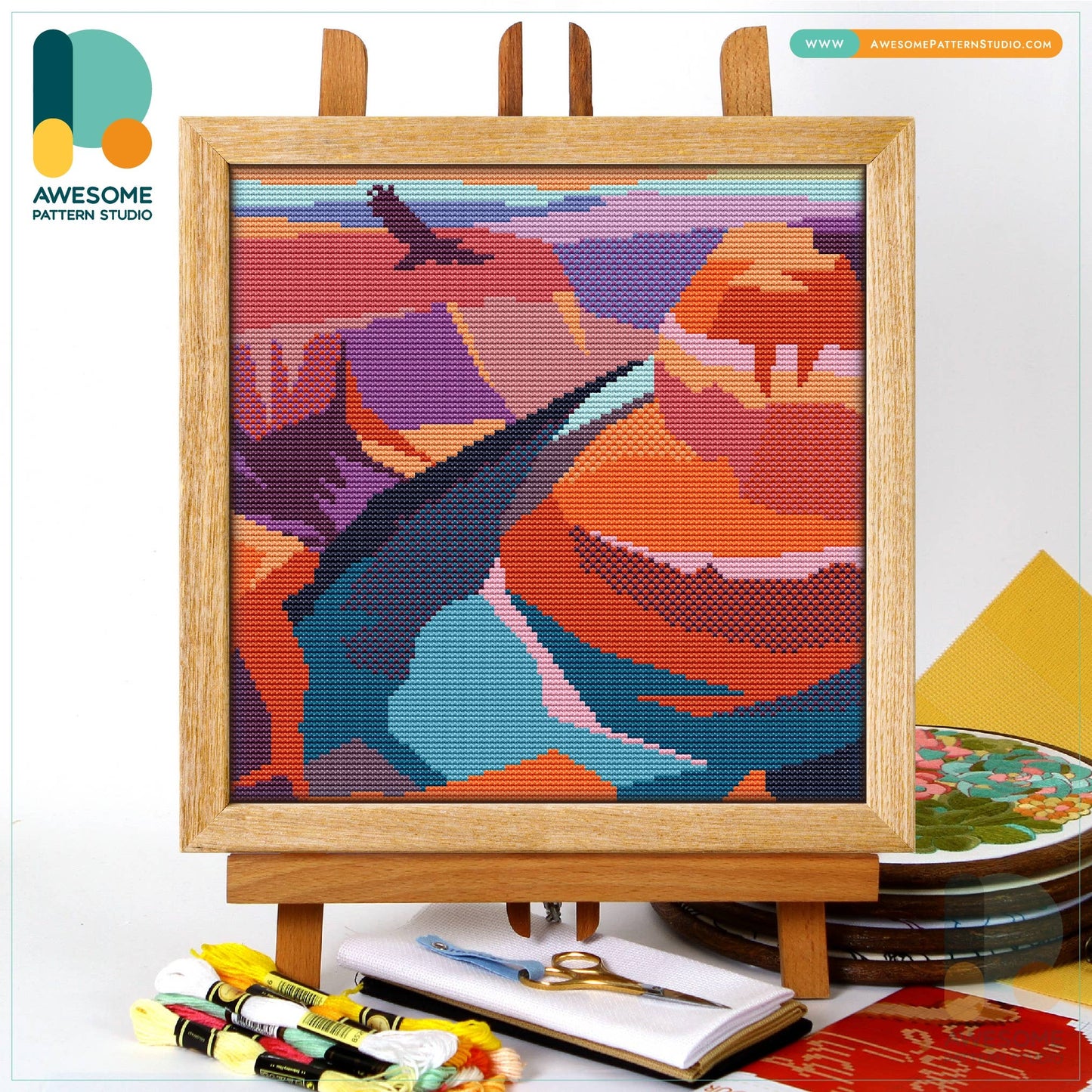 Grand Canyon National Park Counted Cross Stitch Kit