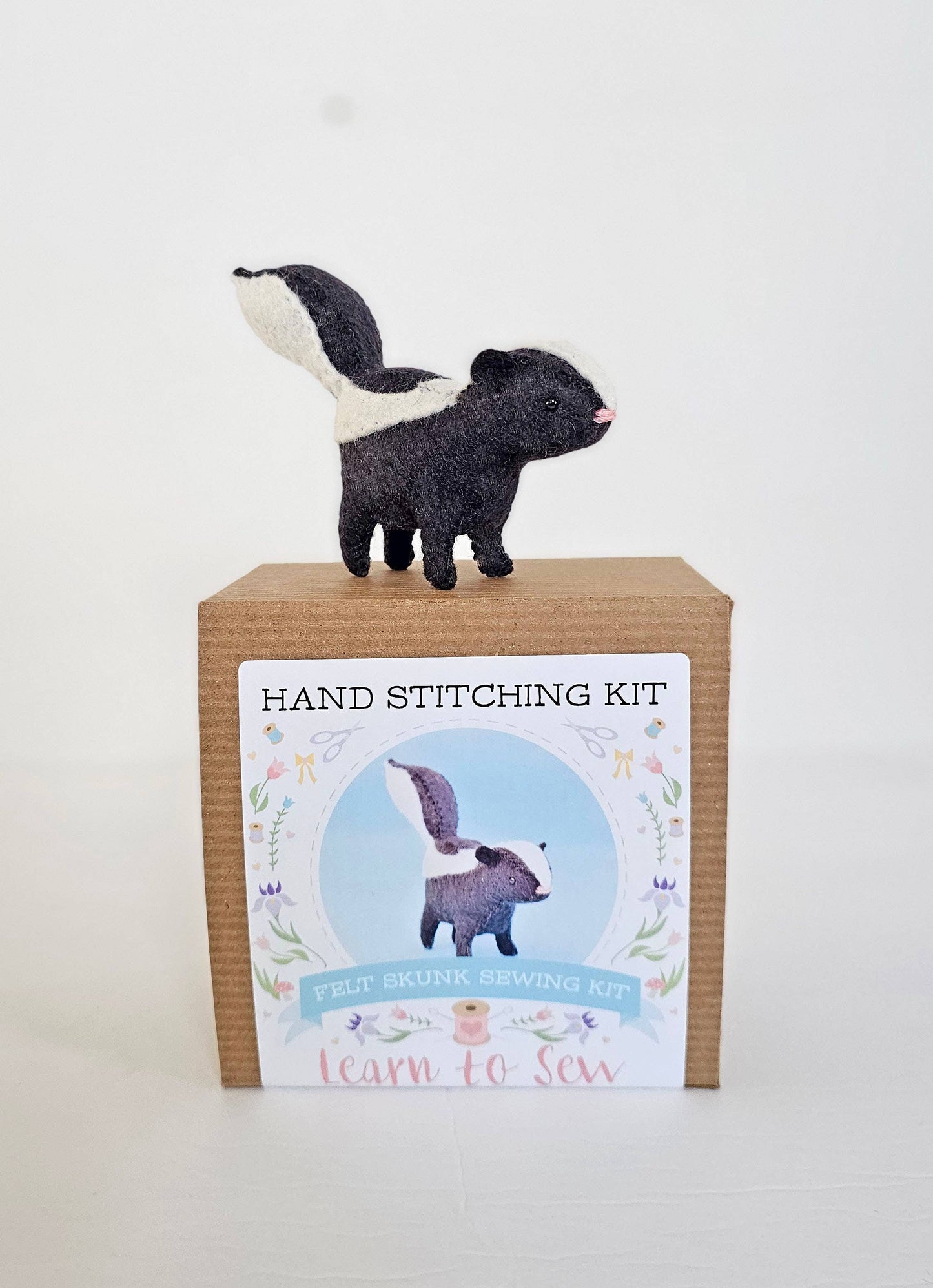 DIY Craft Kit Felt Skunk Sewing Kit