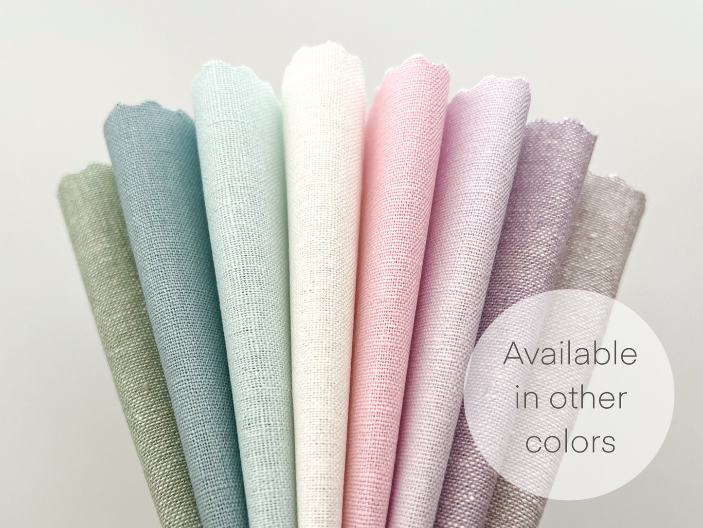 Embroidery fabric bundle, linen blend embroidery fabric pack