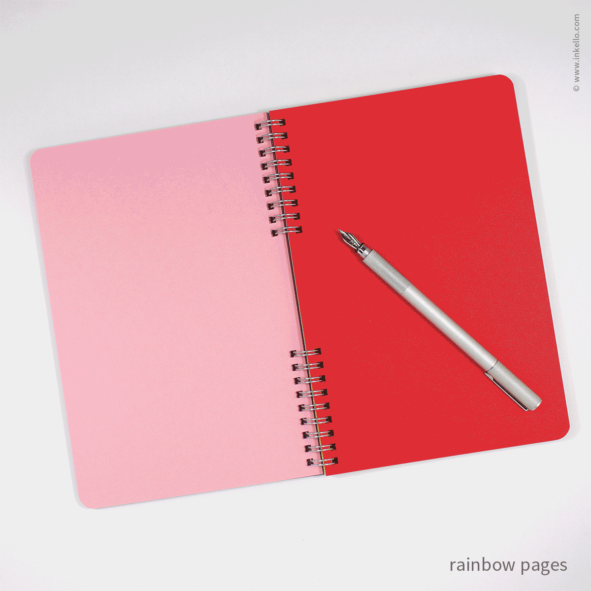 Big Burst Spiral Notebook with Mulberry Cover and Silver Ink