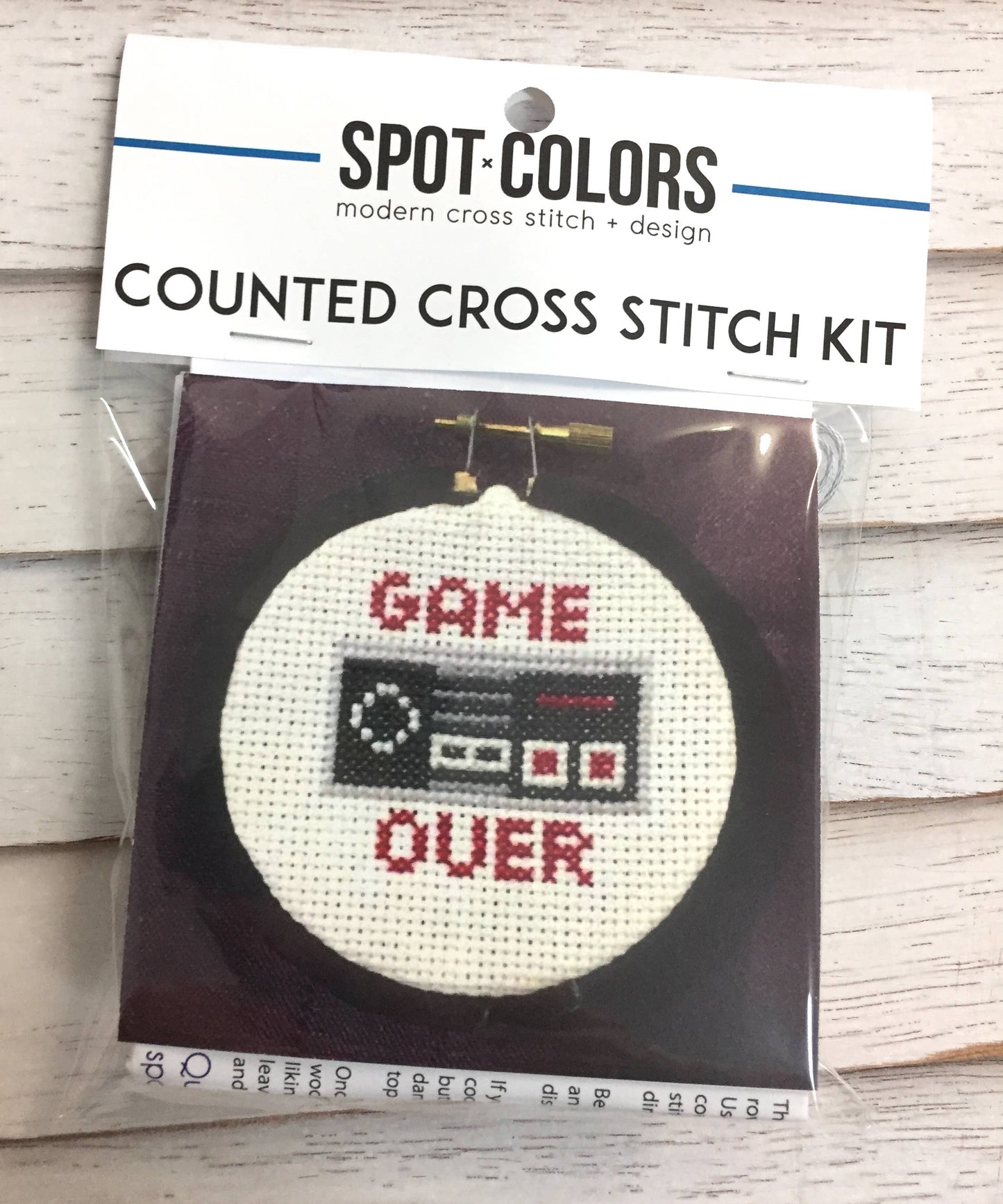 Game Over Cross Stitch Kit