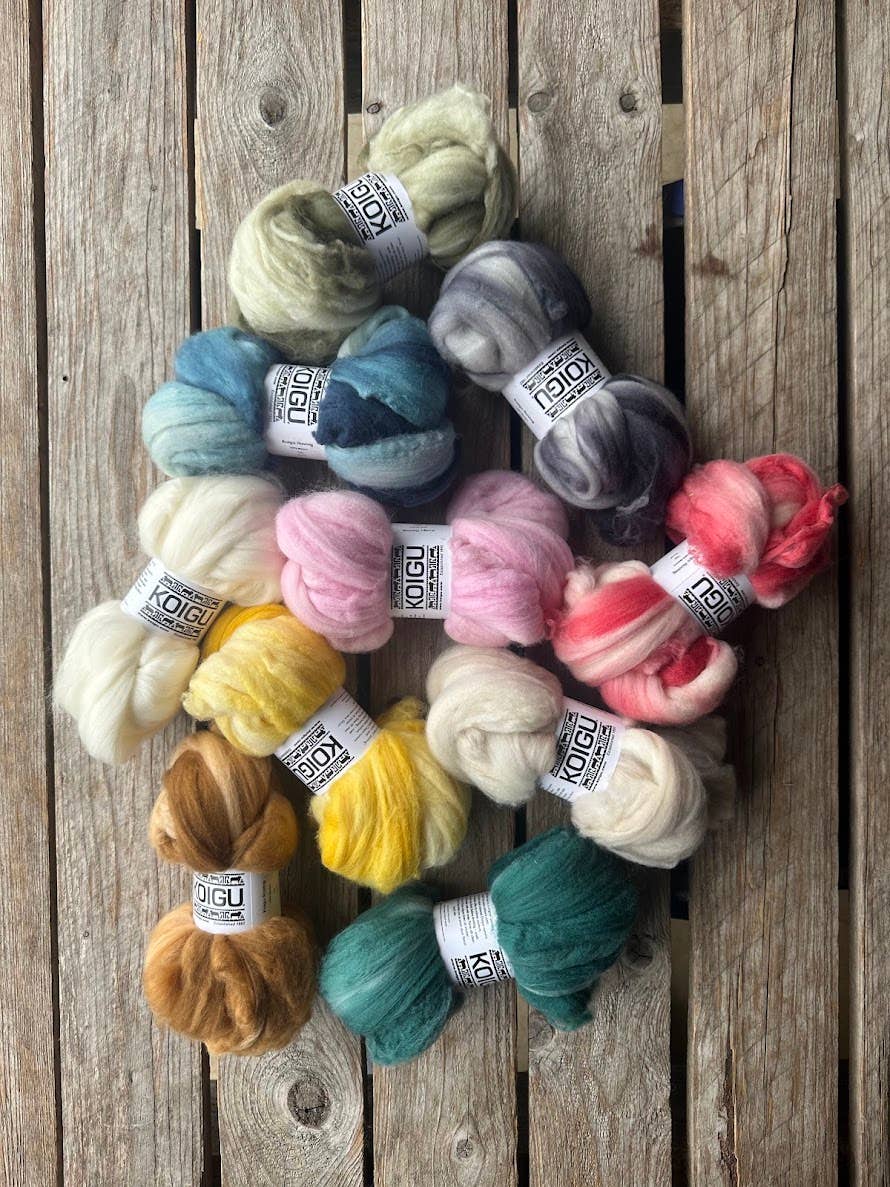 Merino Fiber - 50g Roving Bundles