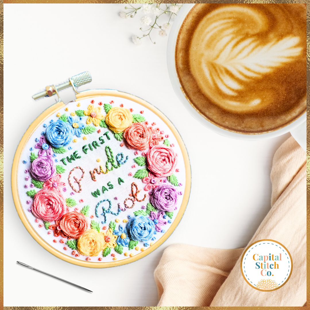 The First Pride Was a Riot DIY Embroidery Kit