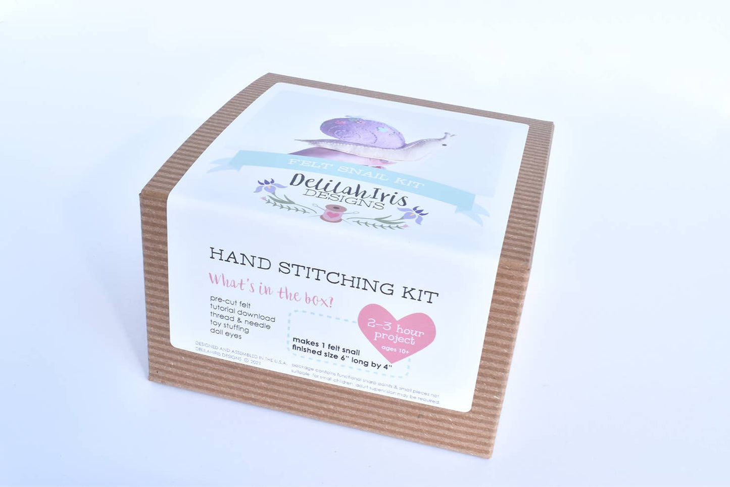 DIY Stuffed Snail Craft Sewing Kit Garden Snail Unique Gift