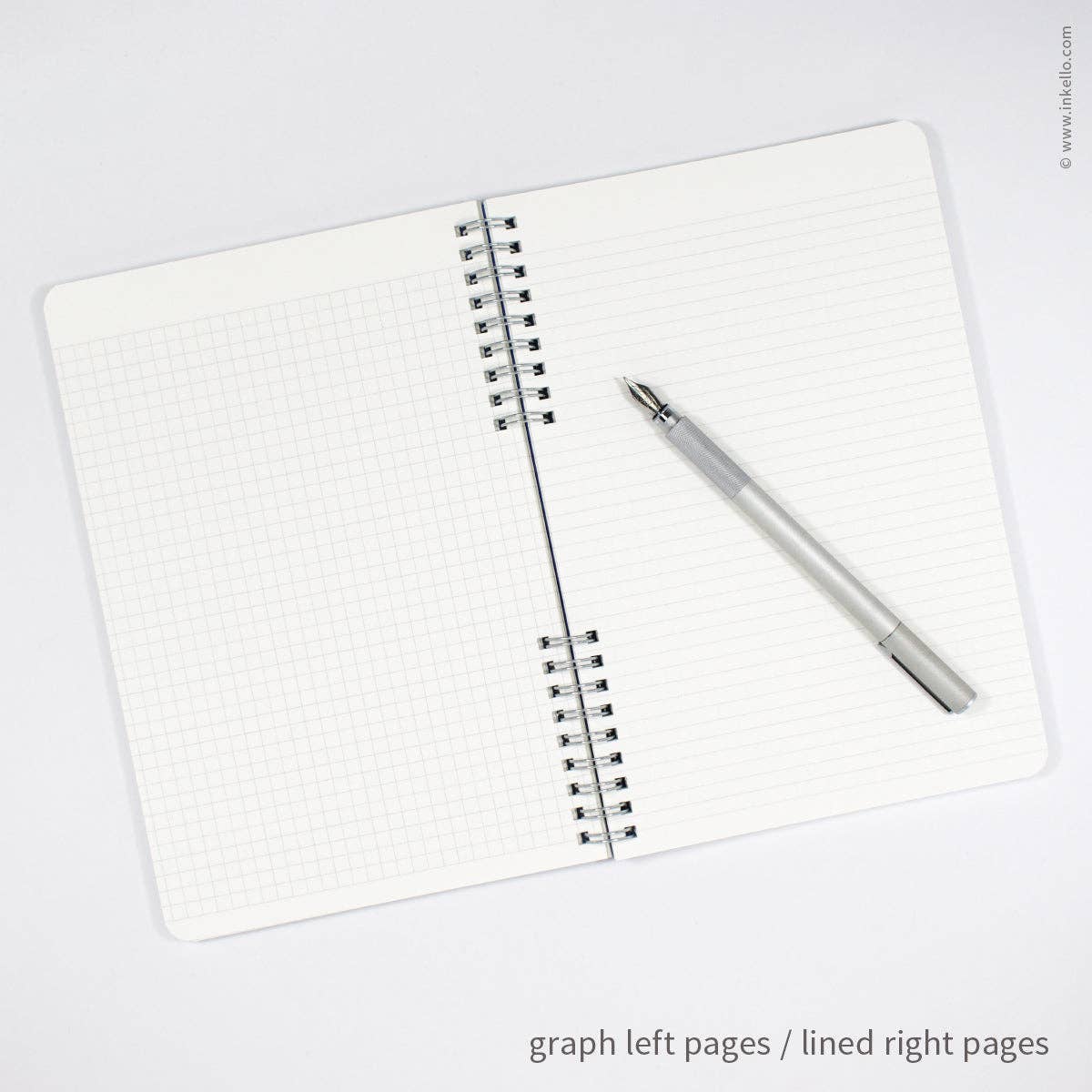 Big Burst Spiral Notebook with Mulberry Cover and Silver Ink