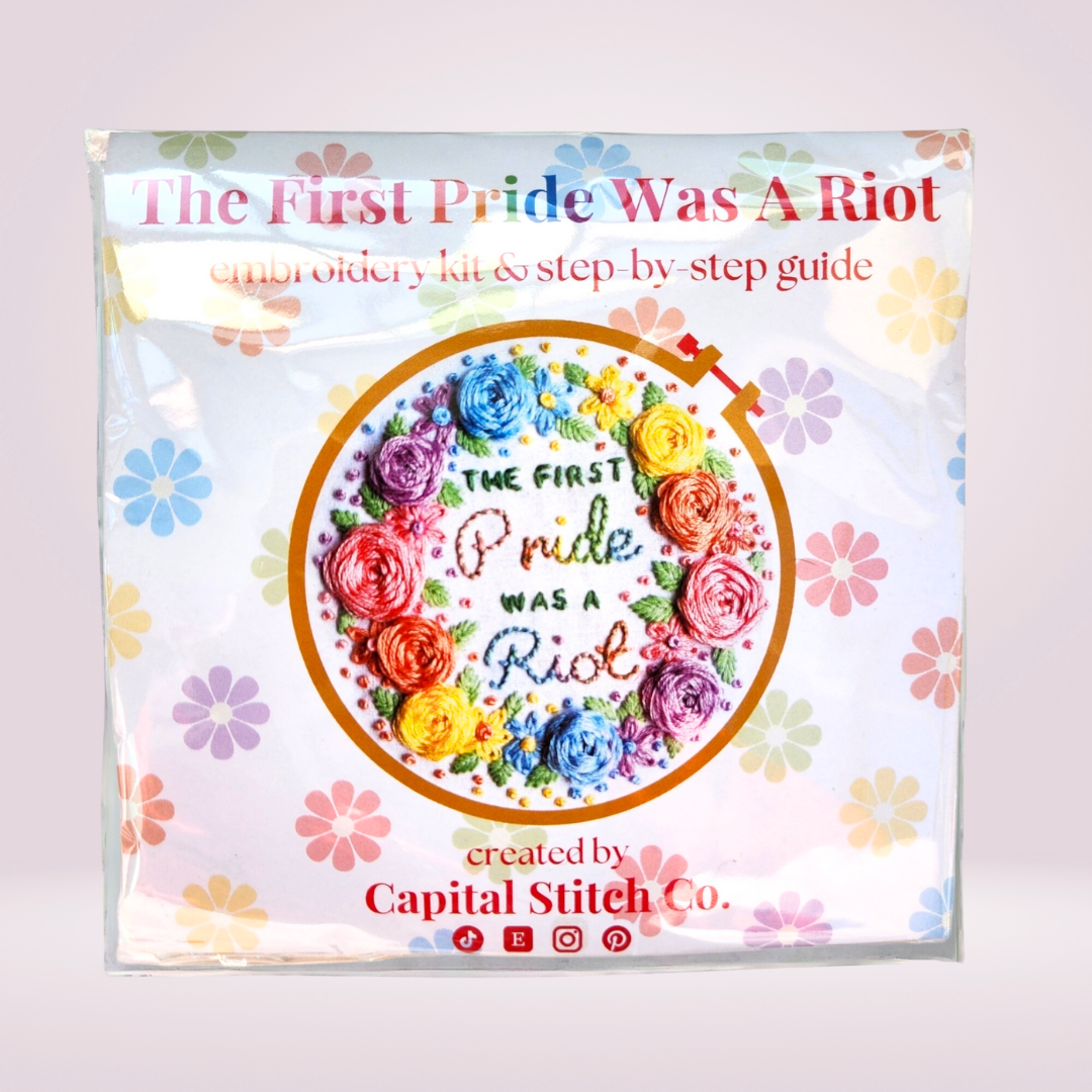 The First Pride Was a Riot DIY Embroidery Kit