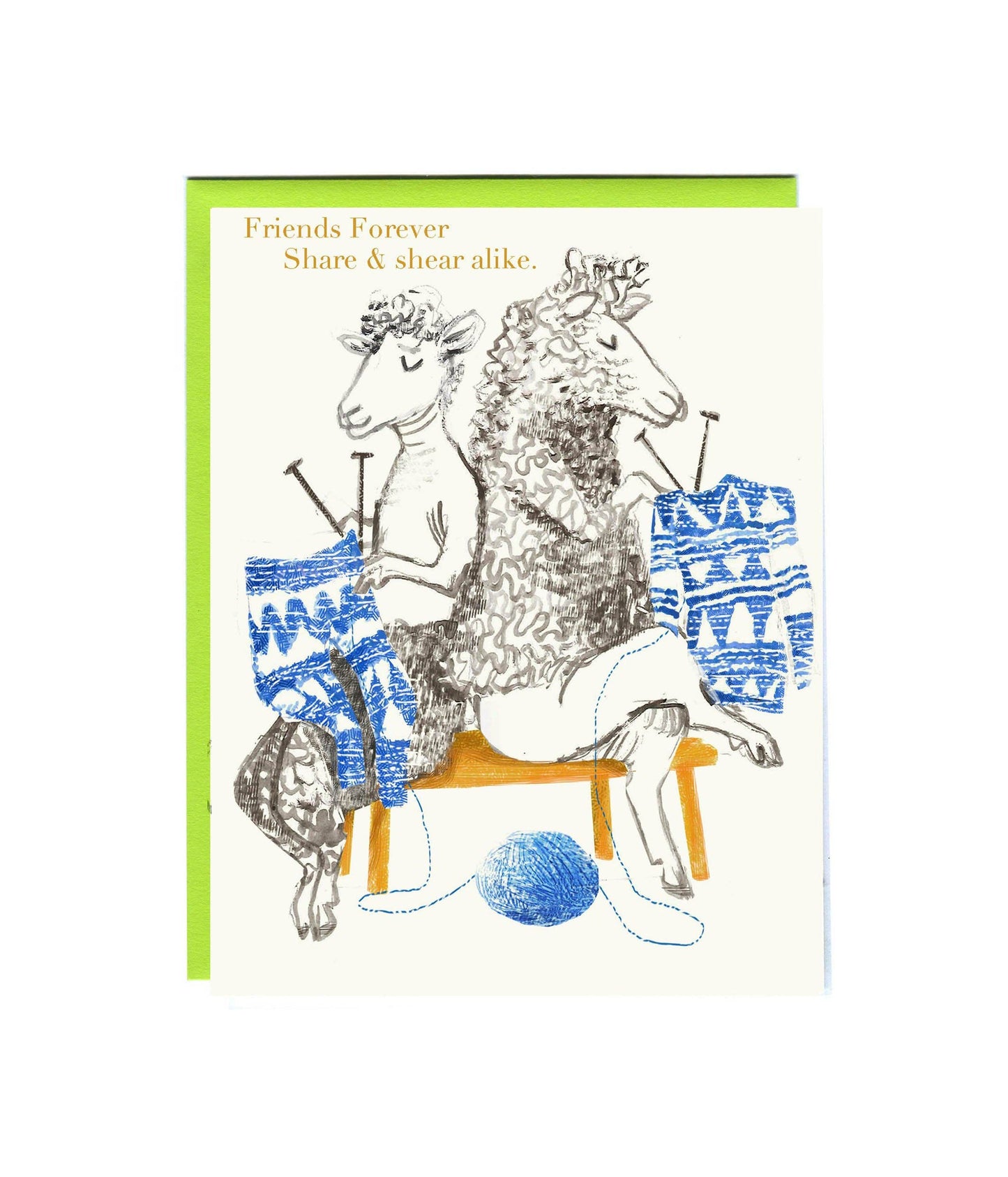 Share & Shear Alike Greeting Card