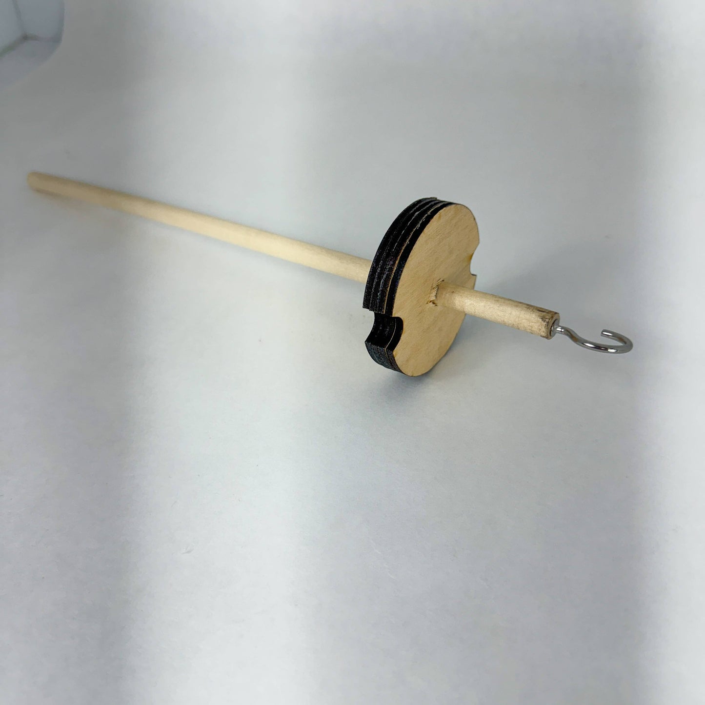 Top Whirl - Drop Spindle - Baltic Birch - Circle - 1.3 oz