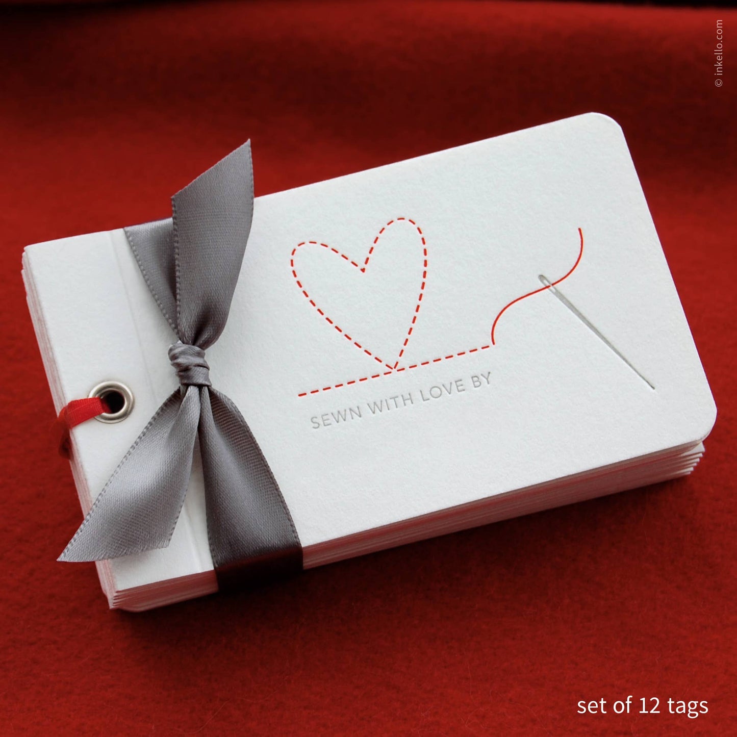 Heart Sewing Gift Tags (set of 12)