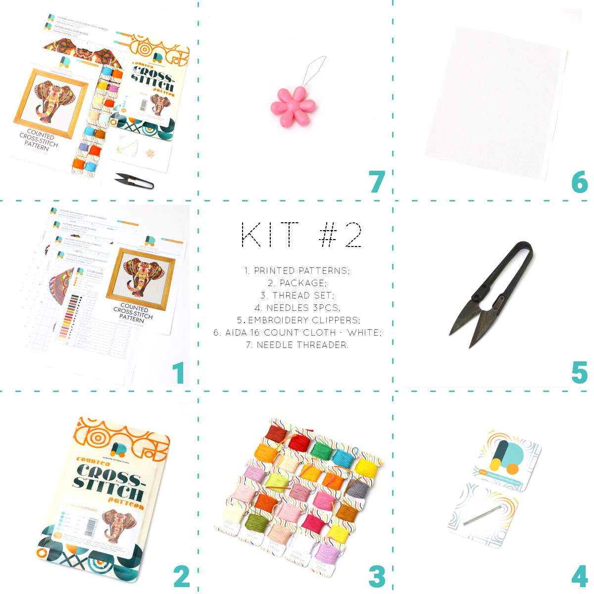 Des Moines Counted Cross Stitch Kit