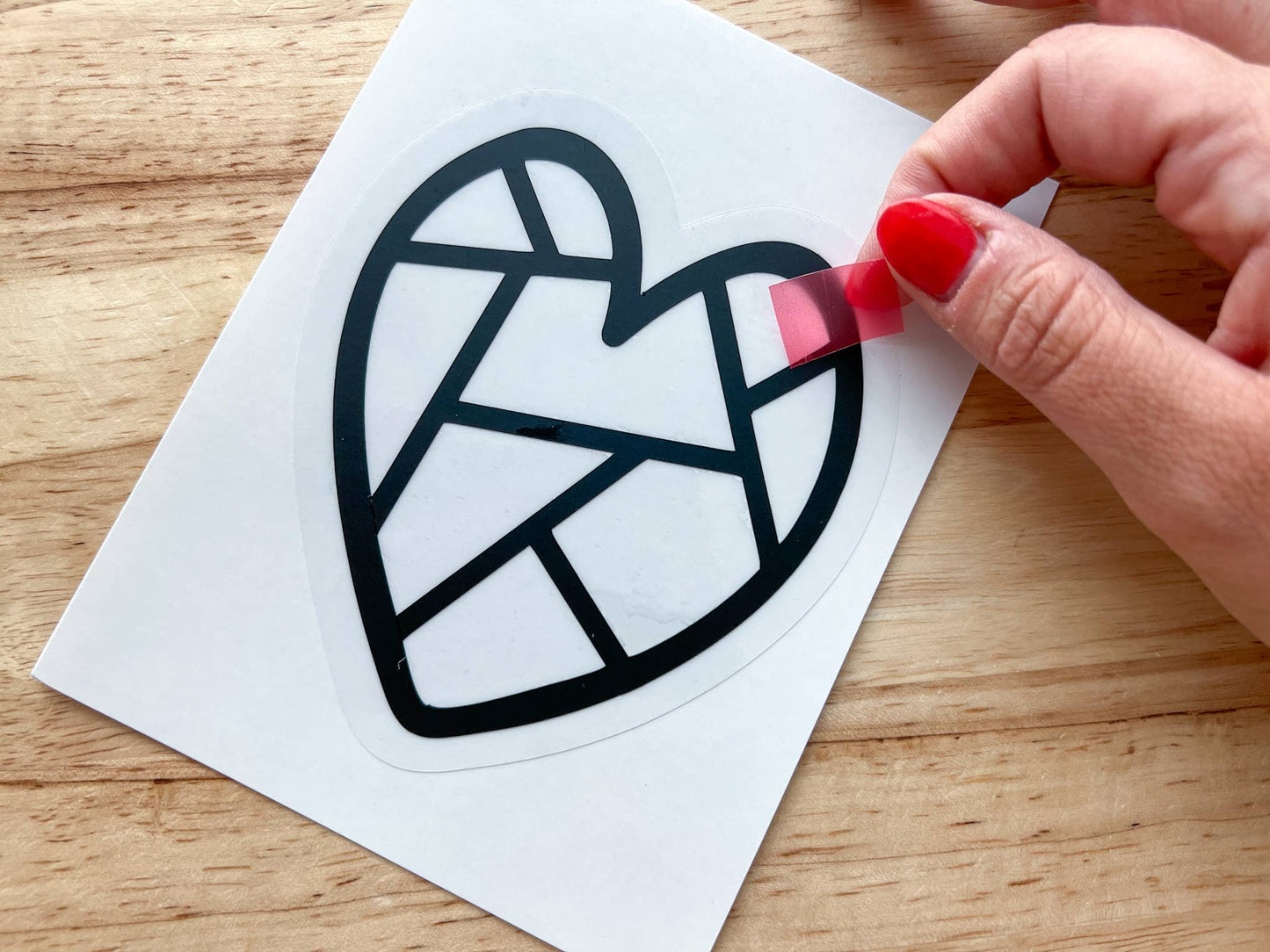 Heart Suncatcher Sticker Craft Kit for Kids