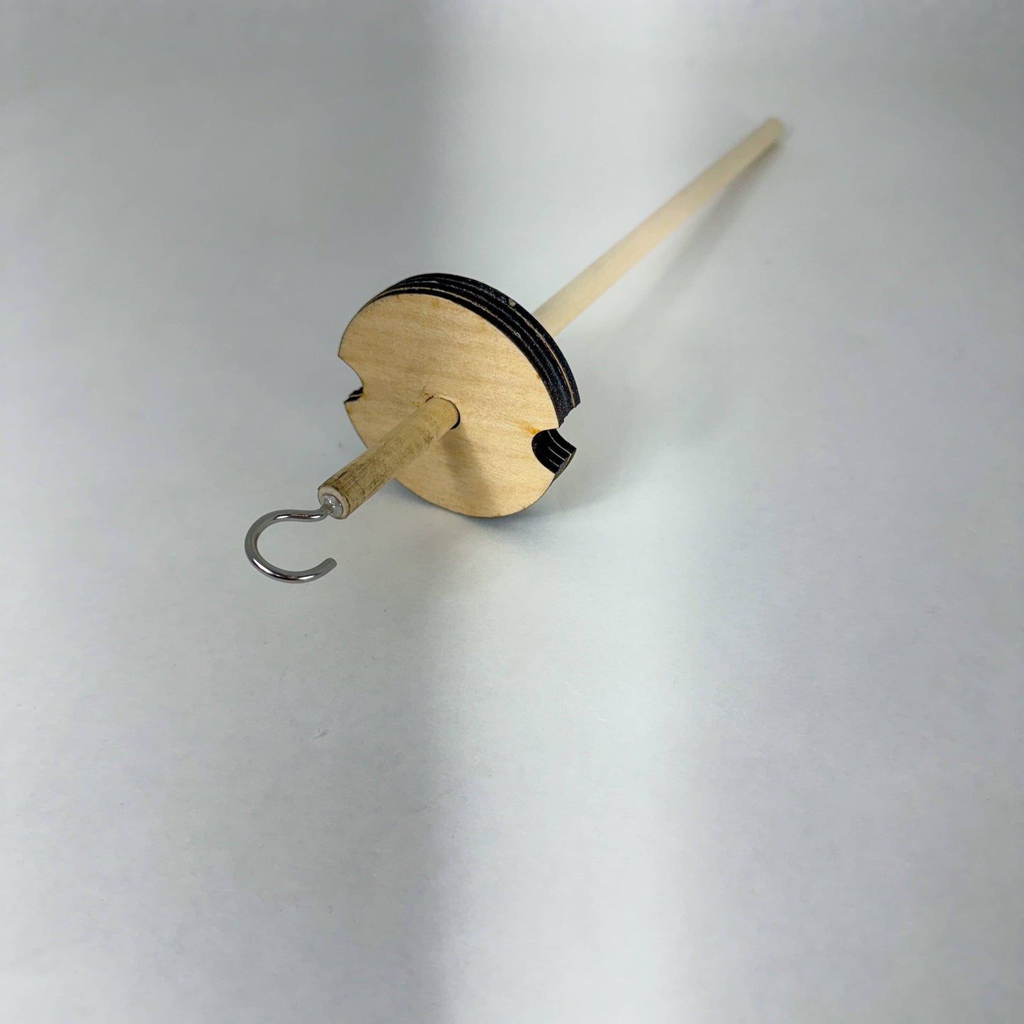 Top Whirl - Drop Spindle - Baltic Birch - Circle - 1.3 oz
