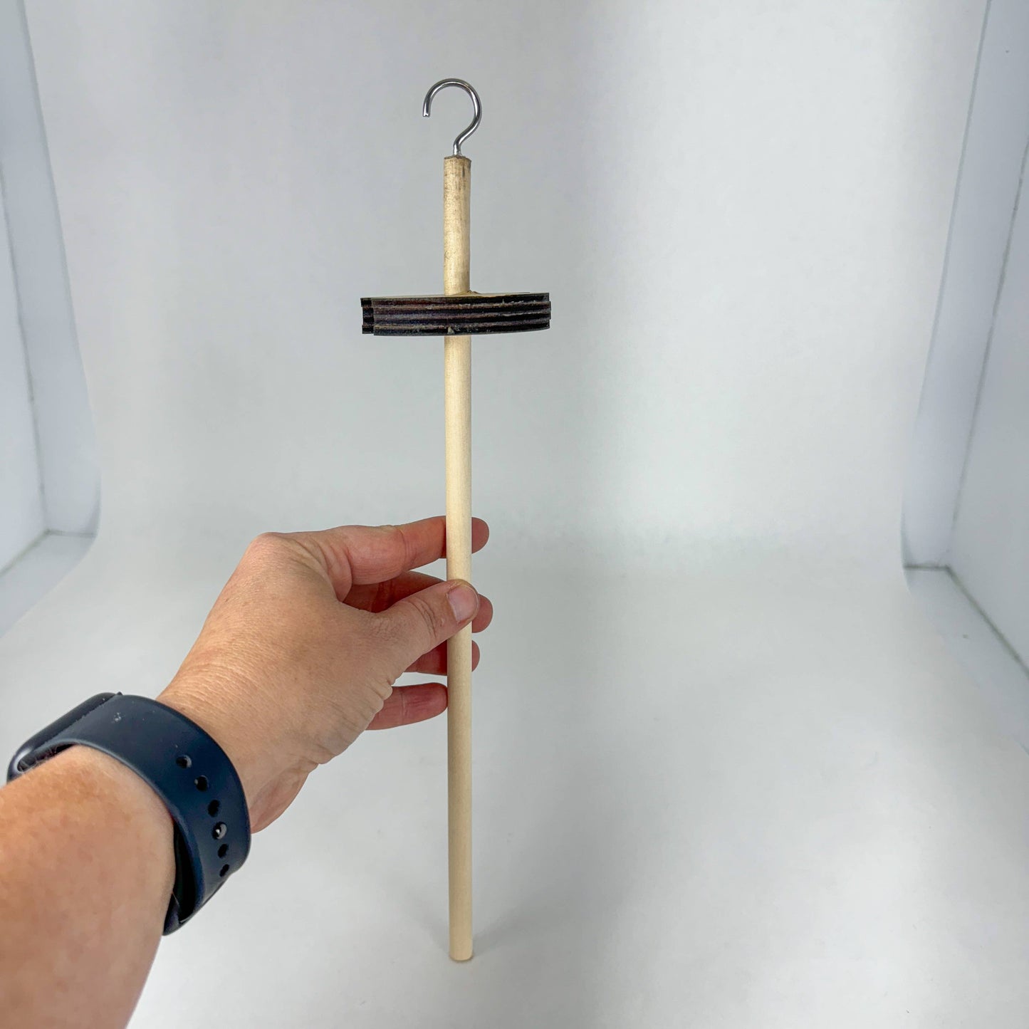 Top Whirl - Drop Spindle - Baltic Birch - Circle - 1.3 oz