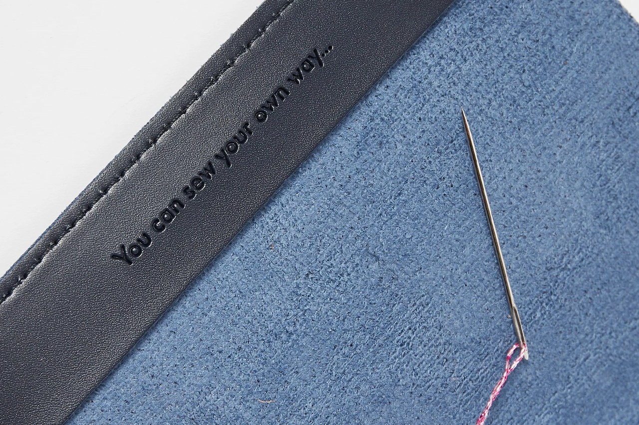 Stitch Where You've Been Passport Cover Kit - Vegan Navy