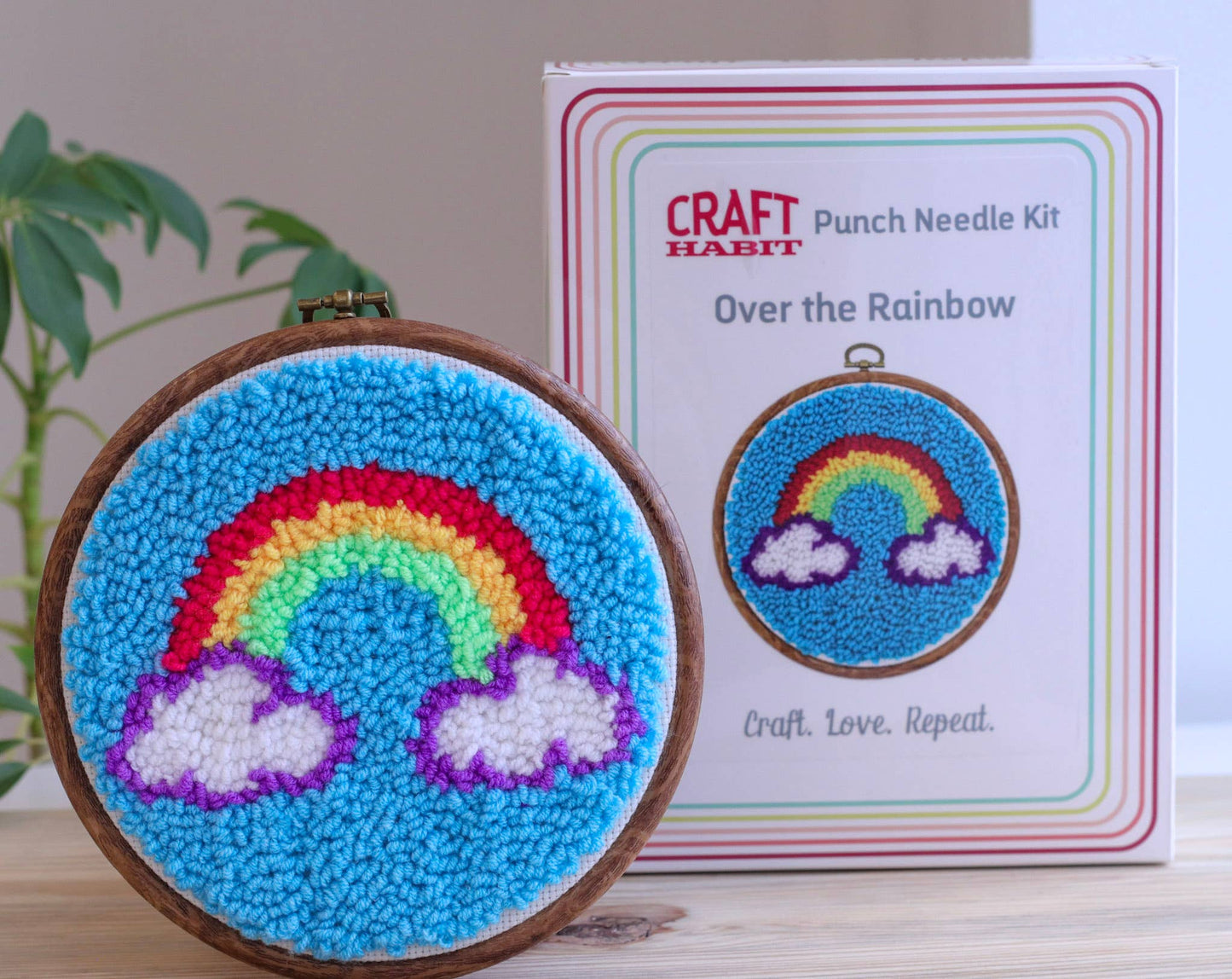 Over The Rainbow Punch Needle Kit