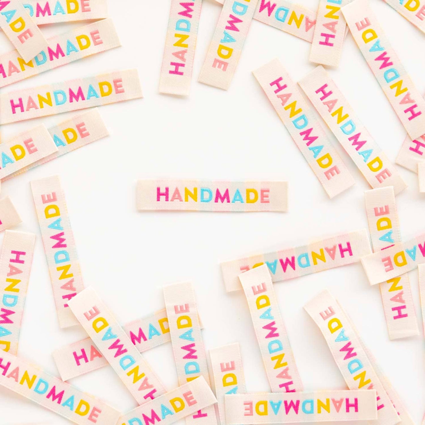 Colorful Handmade - Sewing Woven Clothing Label Tags