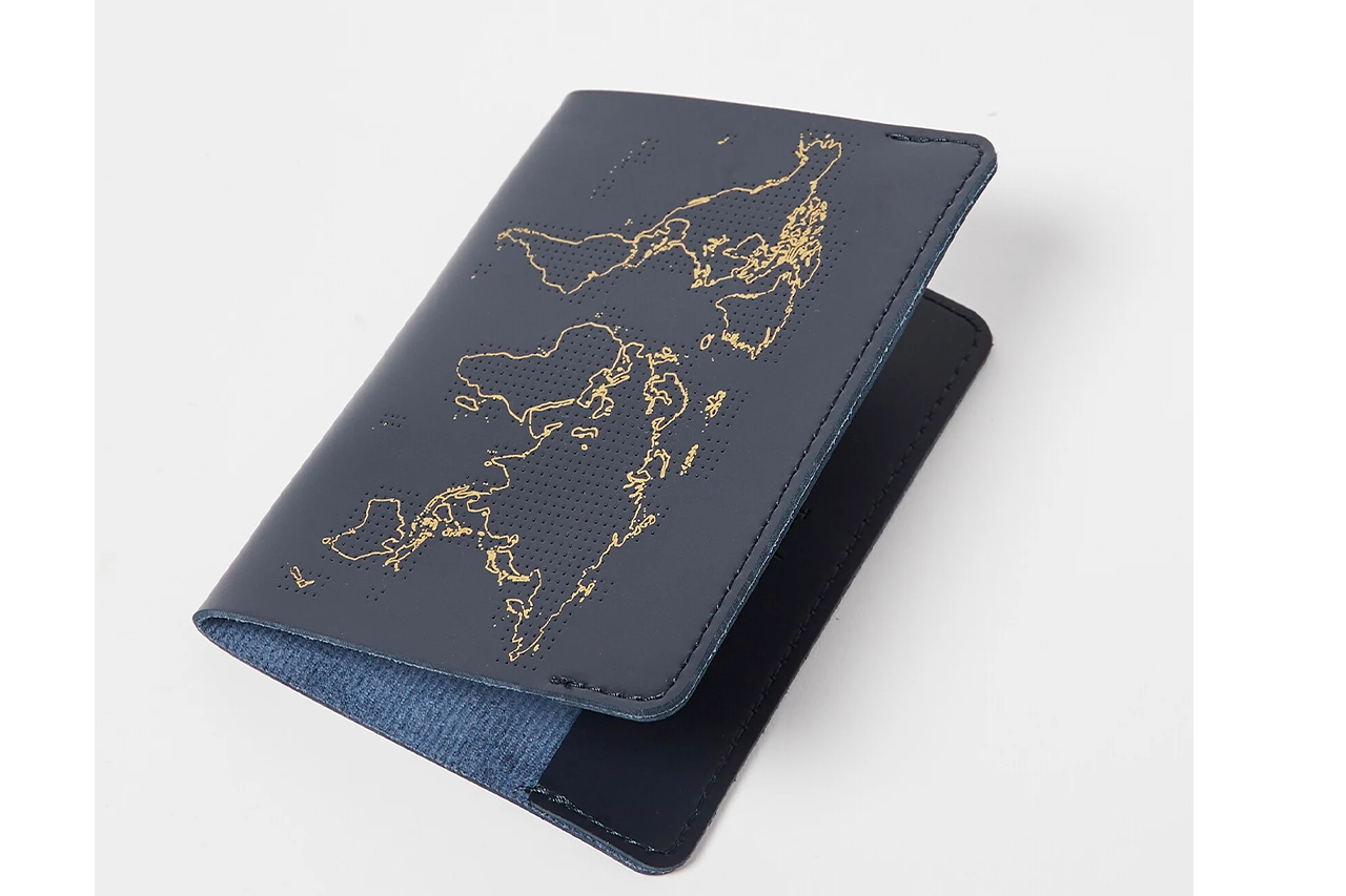Stitch Where You've Been Passport Cover Kit - Vegan Navy