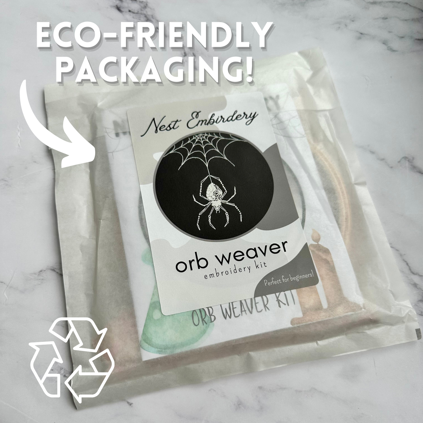 Orb Weaver Embroidery Kit