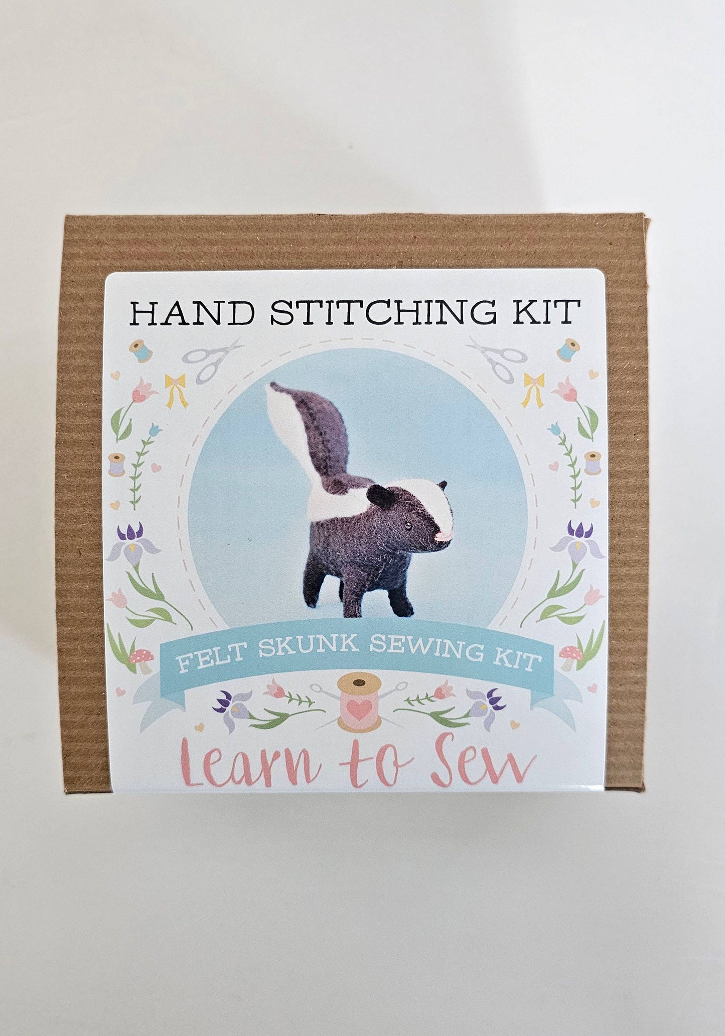 DIY Craft Kit Felt Skunk Sewing Kit