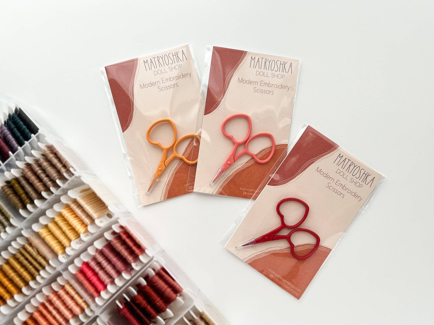 Small Heart scissors, tiny embroidery scissors, little snips