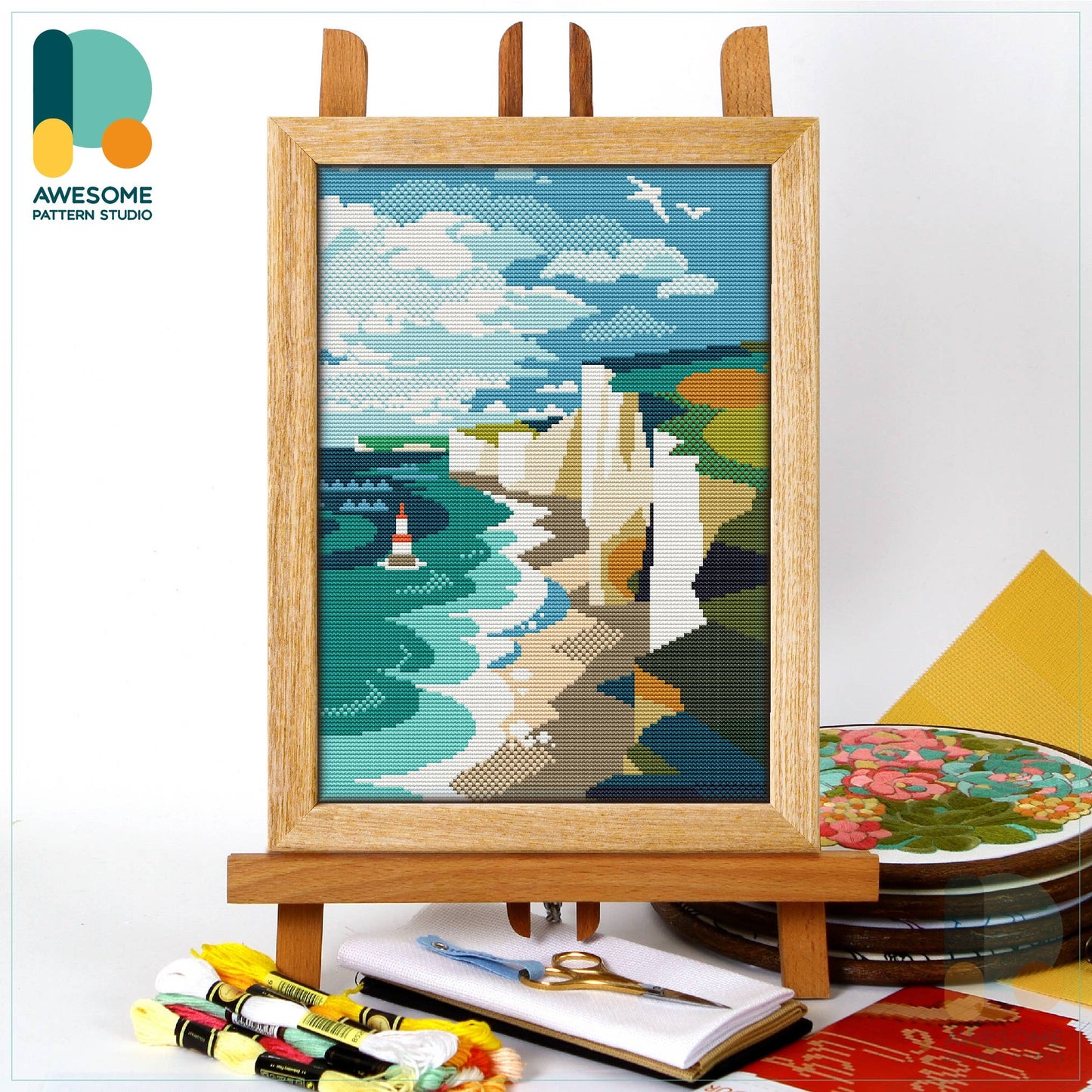 Cliffs of Dover Counted Cross Stitch Kit