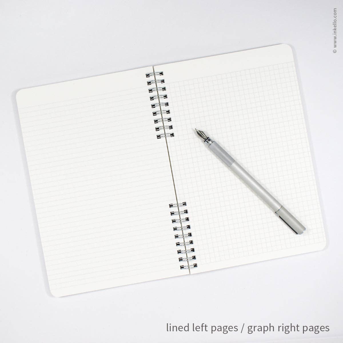 Big Burst Spiral Notebook with Mulberry Cover and Silver Ink