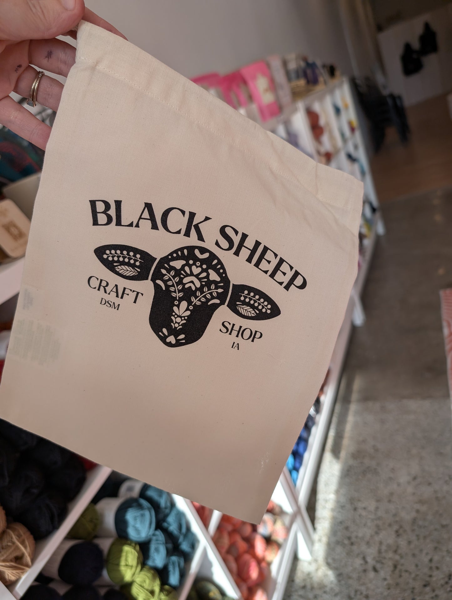 BSCS drawstring project bag