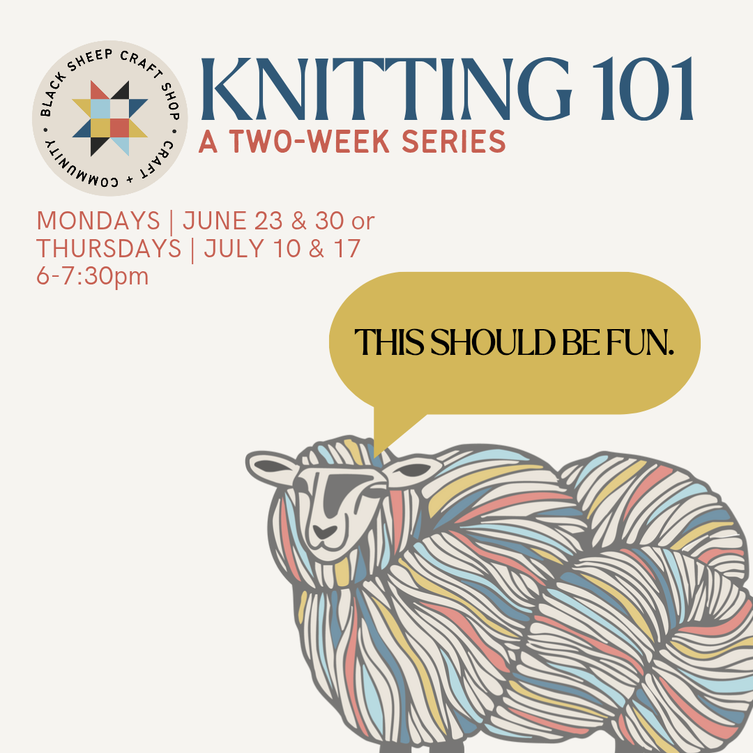 Knitting 101 Class - 2-week series