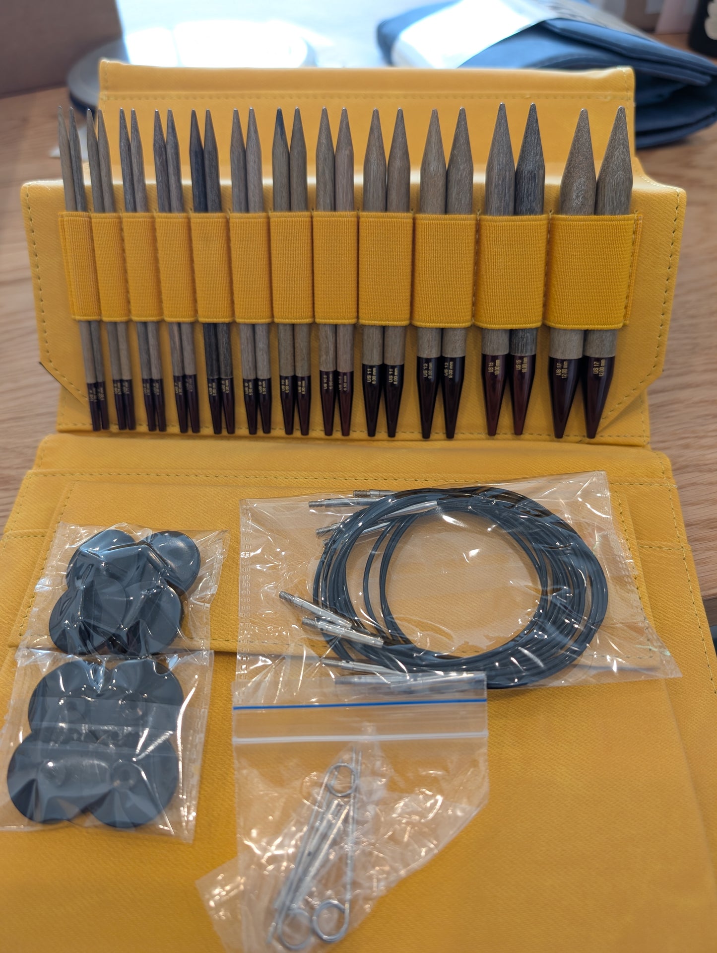 Lykke Umber 5-inch Interchangeable Circular Birchwood Needle Set