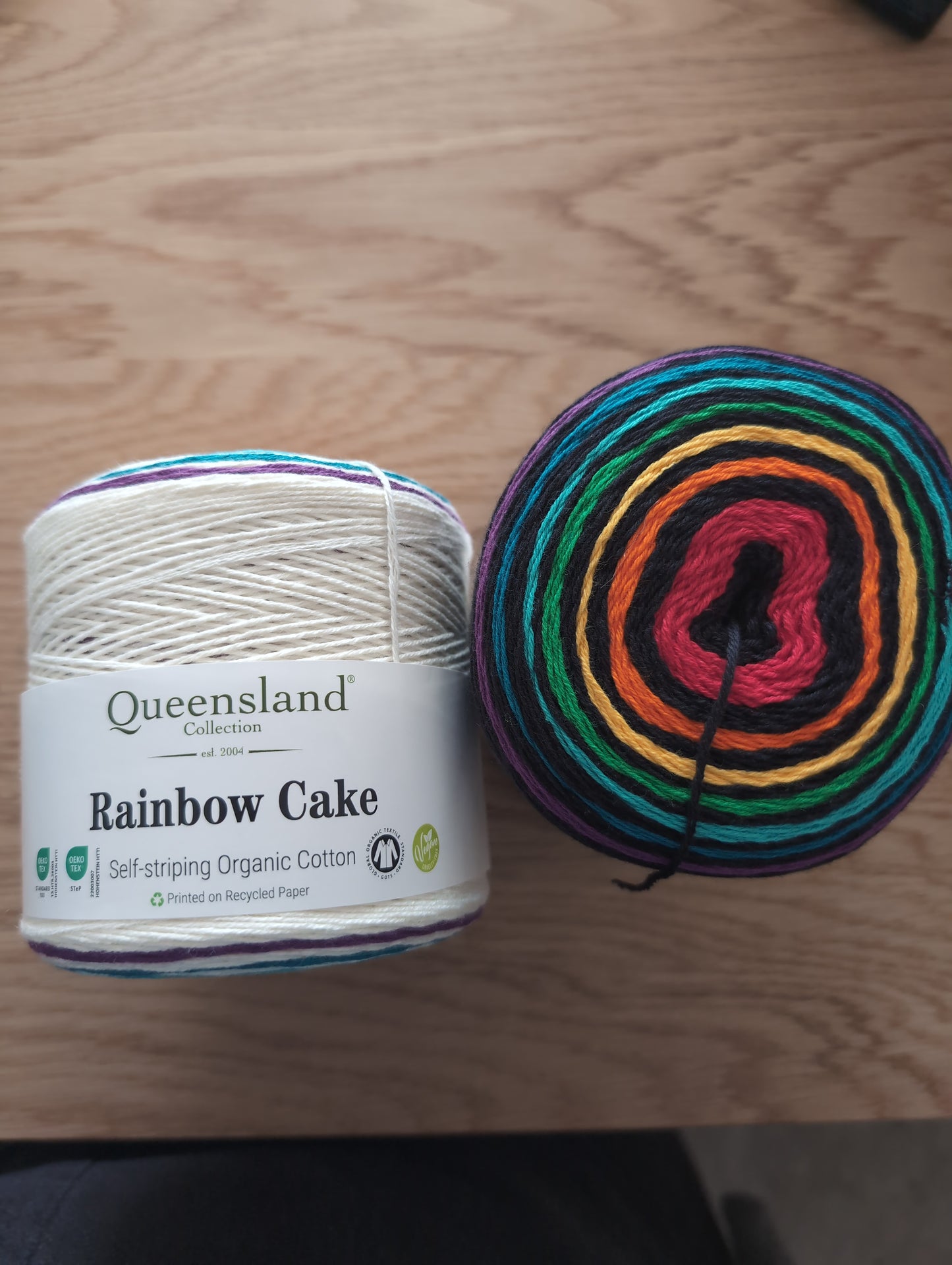 Self-striping Organic Cotton Yarn