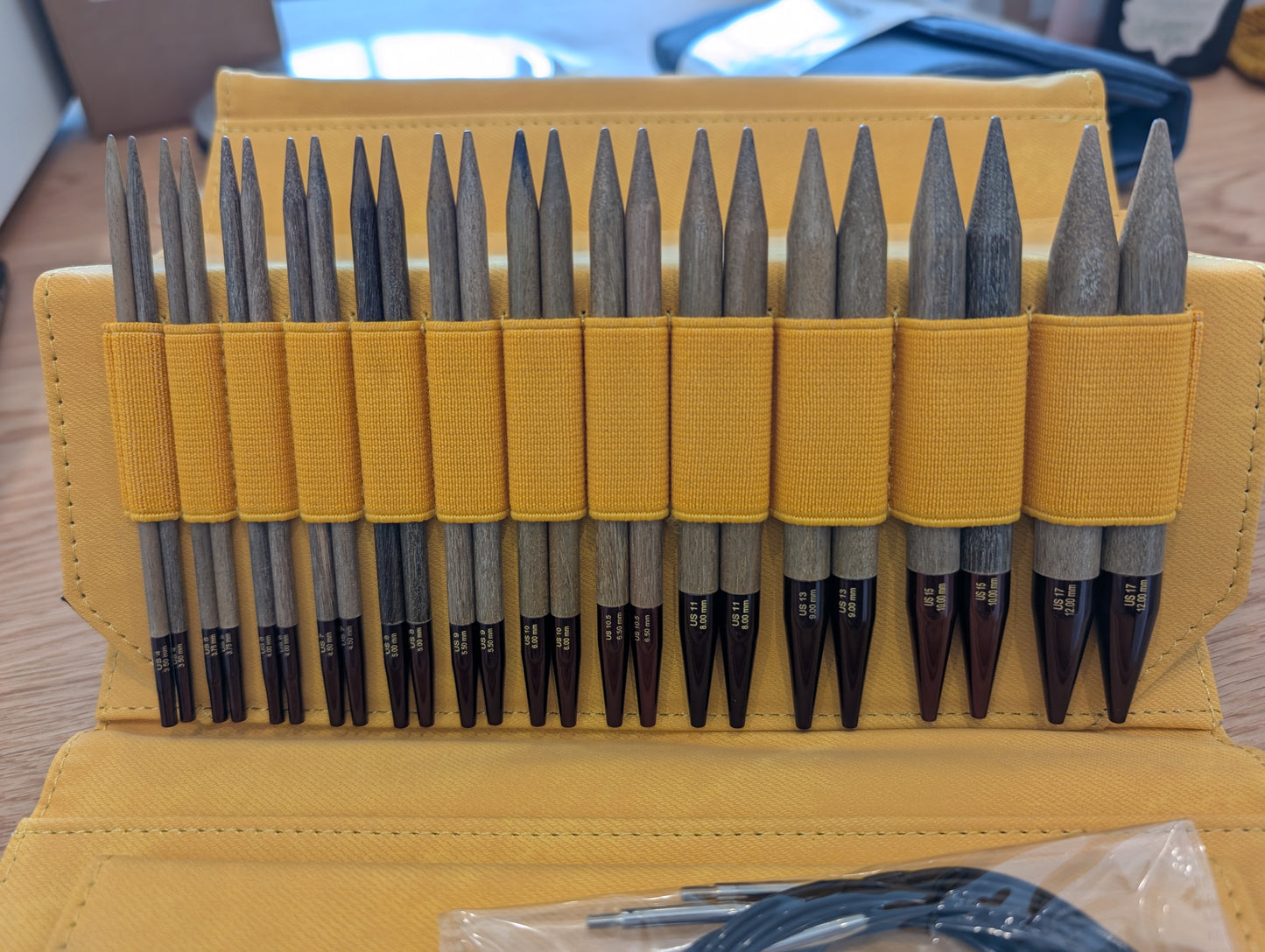 Lykke Umber 5-inch Interchangeable Circular Birchwood Needle Set