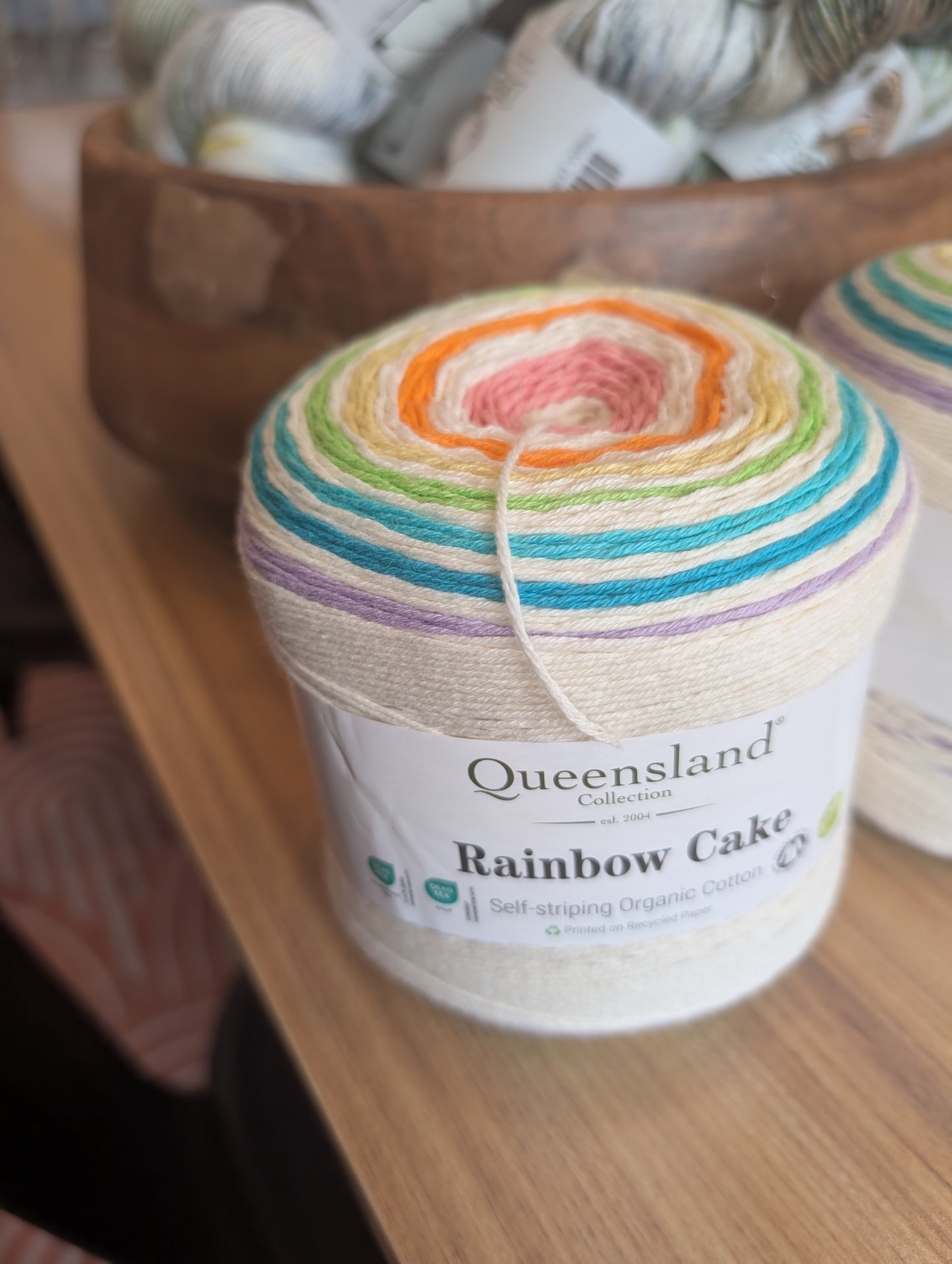 Self-striping Organic Cotton Yarn