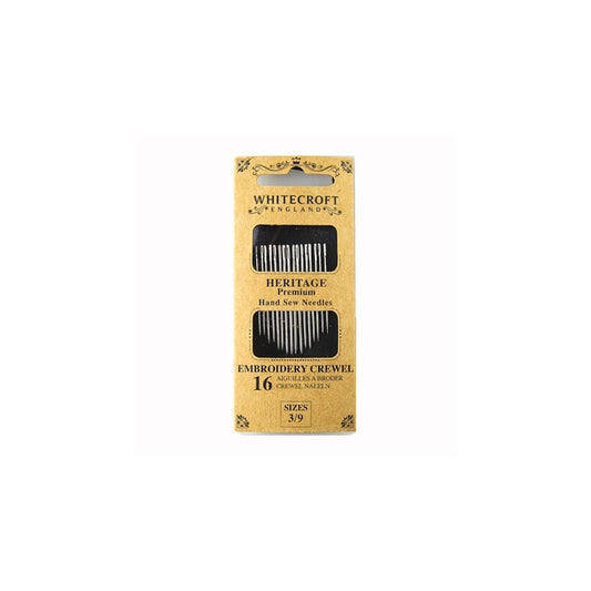 Heritage Embroidery Needles - Assorted sizes 3 to 9