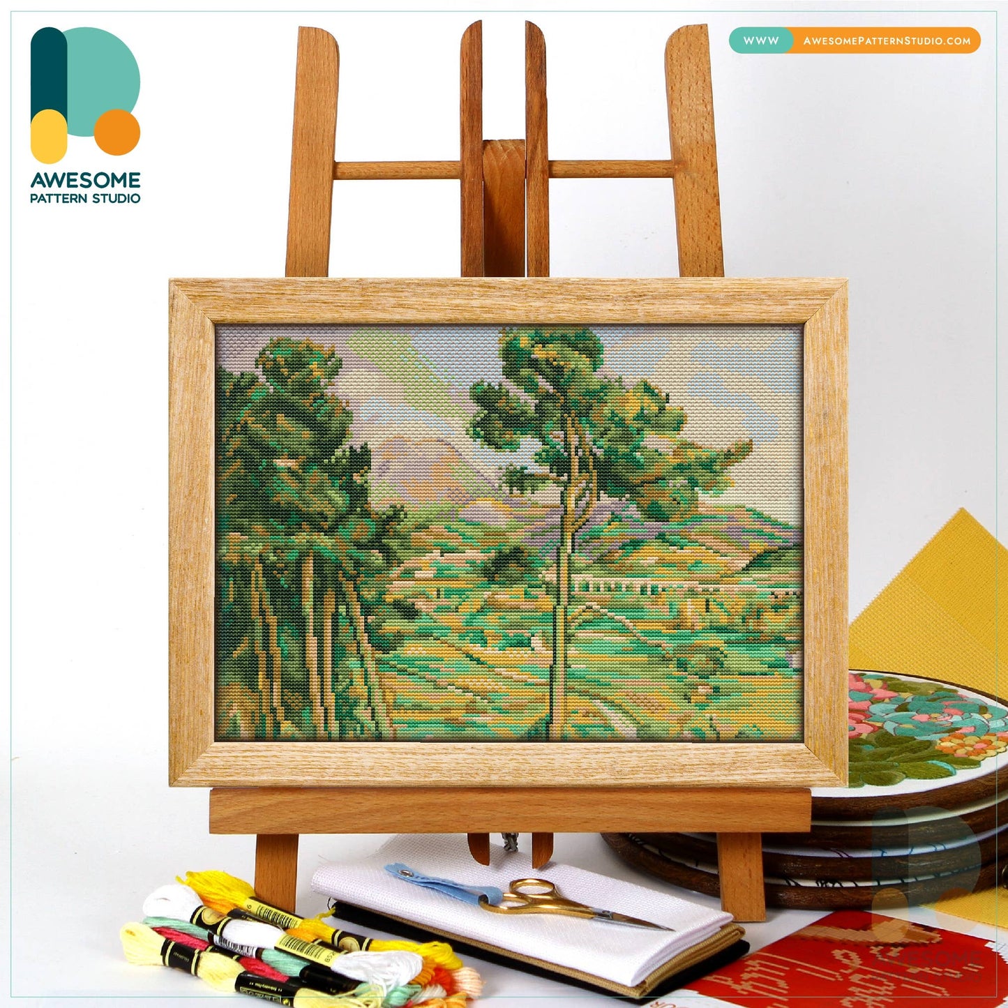 Mont Sainte Victoire CS2854-2, Counted Cross Stitch Kit