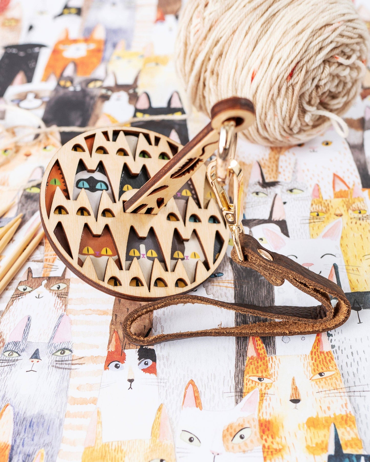 Meowsome Mini Minder for Knitting/Crochet