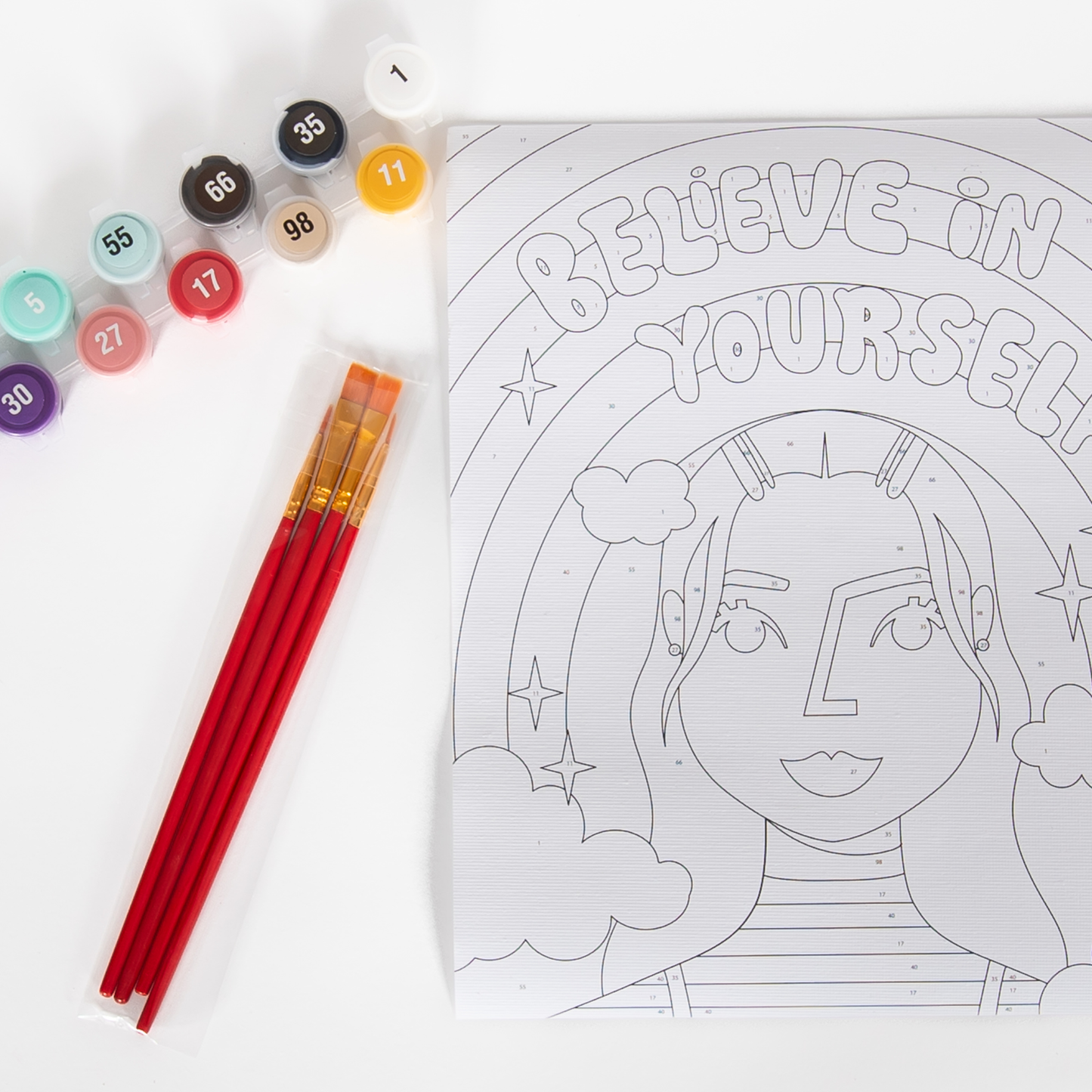 "Believe in Yourself" – Paint by Number Craft Kit
