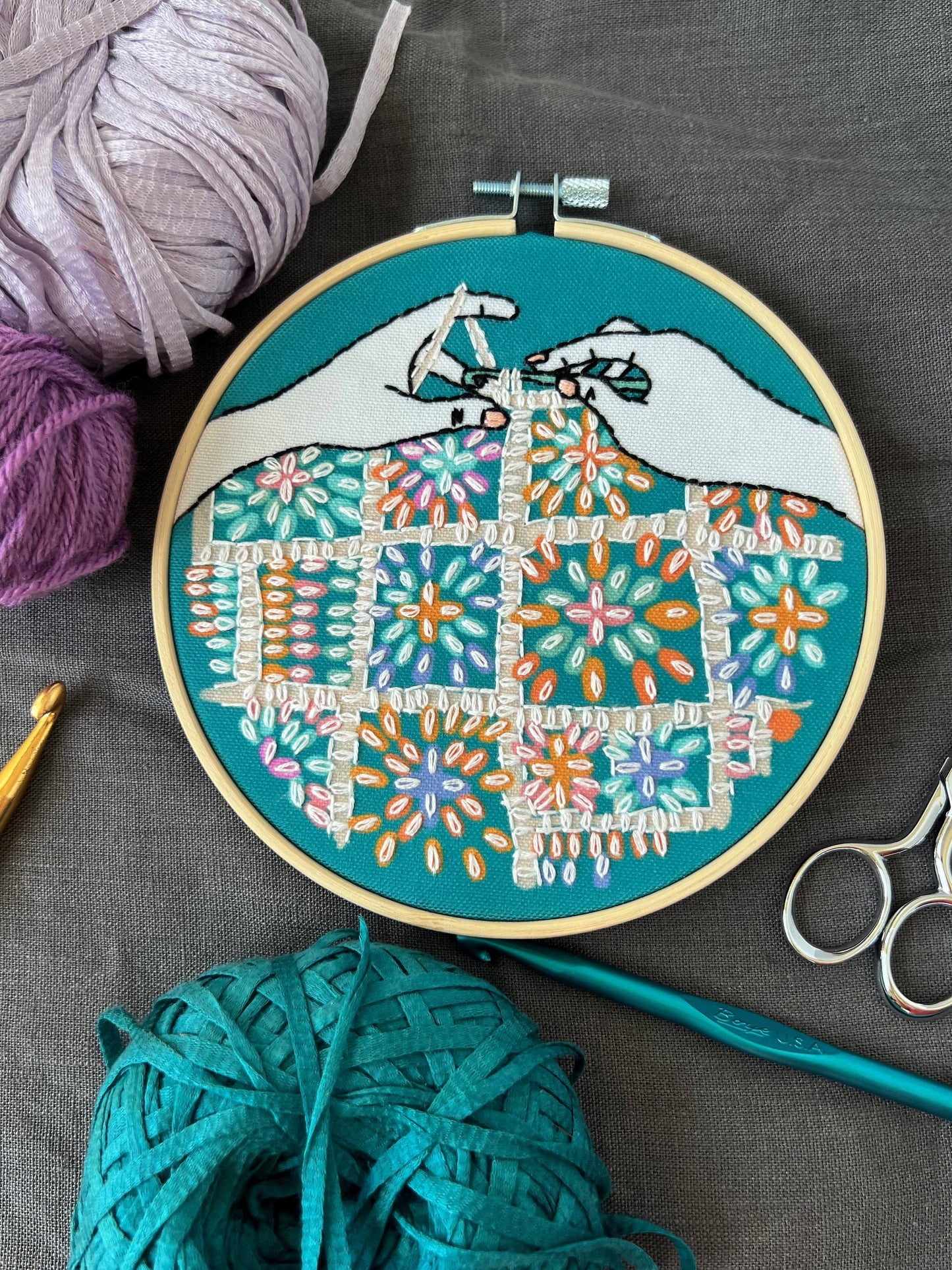 Crochet Lovers Embroidery Kit