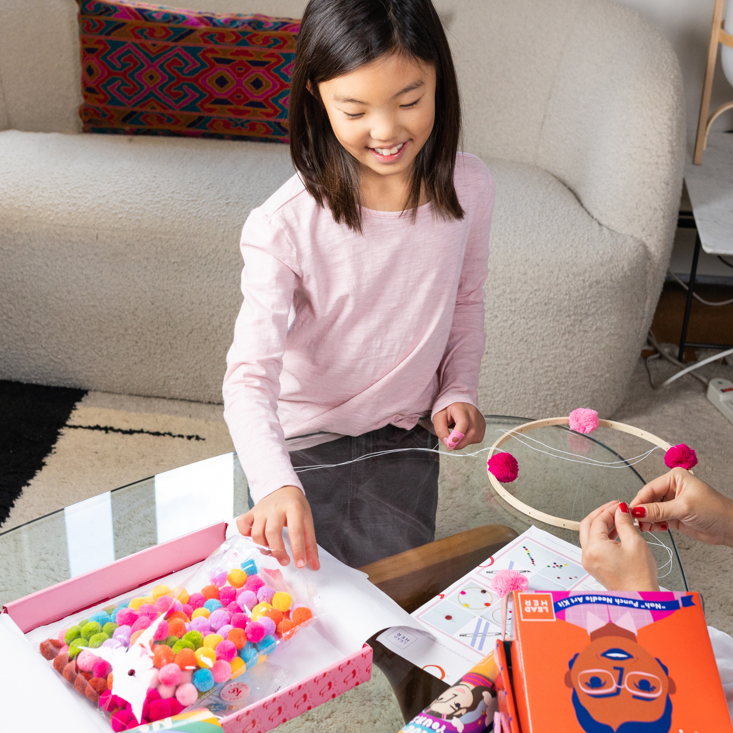 Pom-Pom Mobile DIY Kit – Fun and Easy Craft for Kids