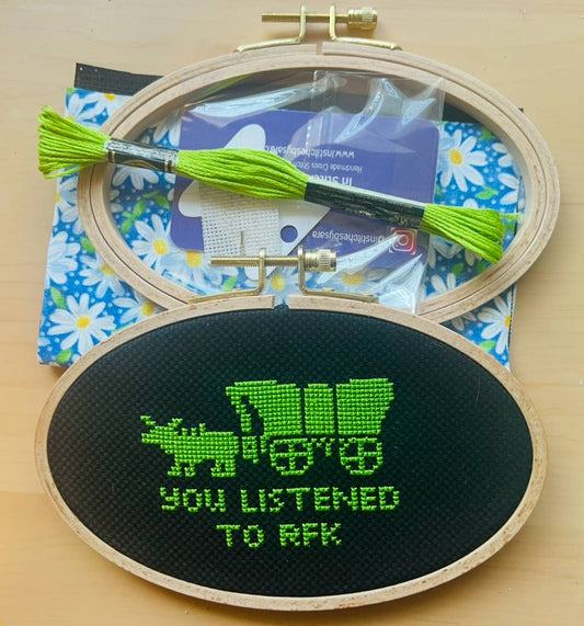 You Listened to RFK Cross Stitch Kit