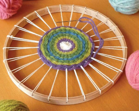 Round Weaving loom, Weaving frame, Loom stand, Wooven loom