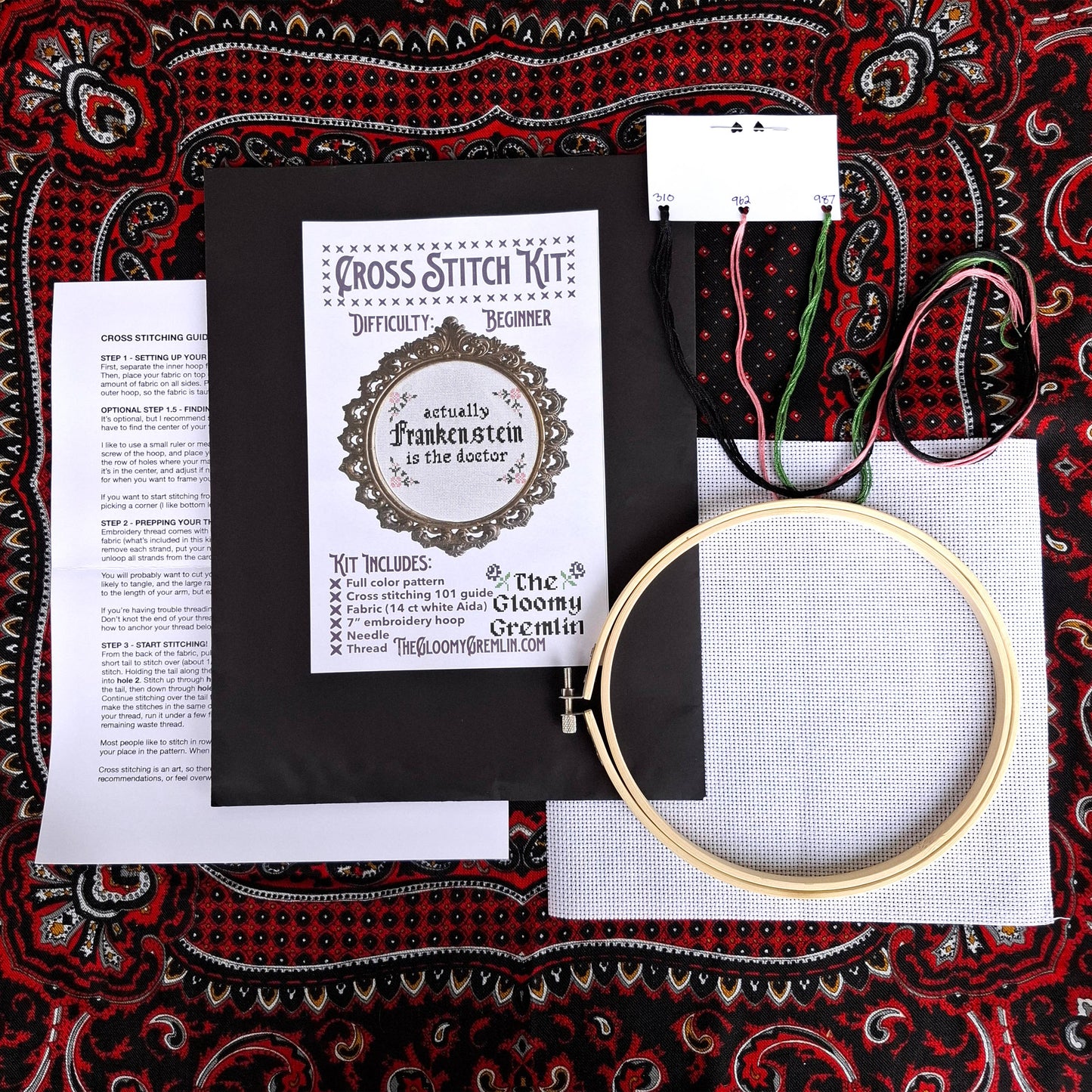 Frankenstein - Cross Stitch Kit