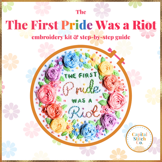 The First Pride Was a Riot DIY Embroidery Kit