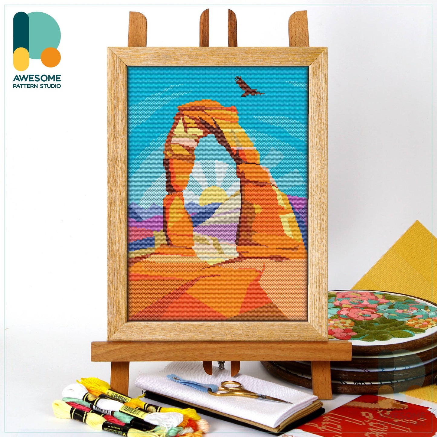 Arches National Park Counted Cross Stitch Kit