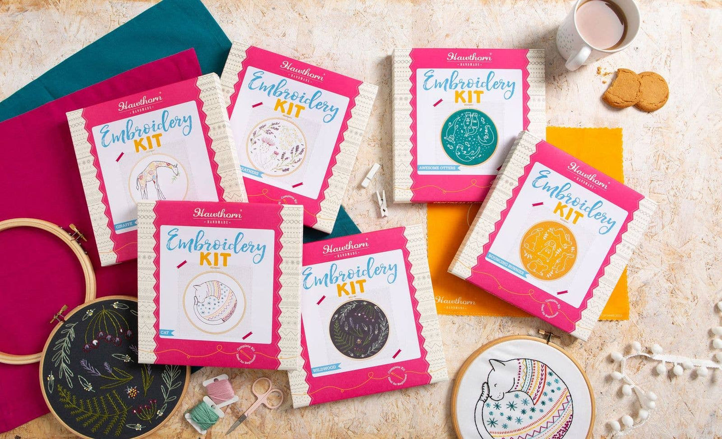 Highland Heathers Embroidery Kit | Complete Craft Kit for Beginners