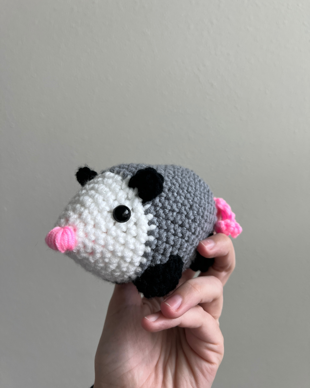 Learn to Crochet Beginner Opossum Possum Kit