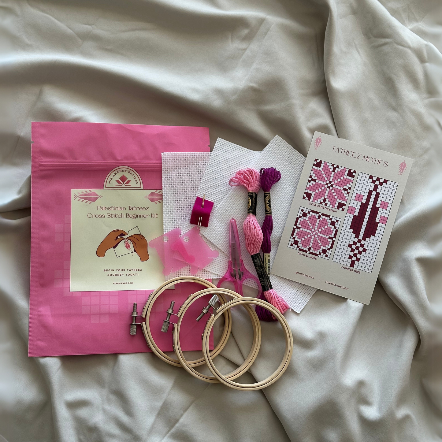 Beginner Tatreez Cross Stitch Kit