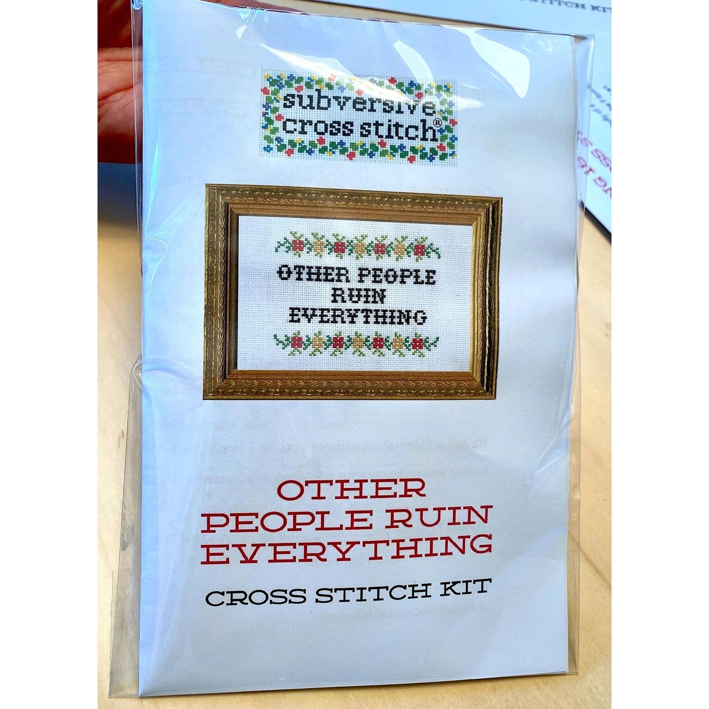 Very Chaotic Very Mindless Deluxe Cross Stitch Kit