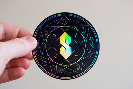 Sacred Geometry - 3" Holographic Vinyl Sticker